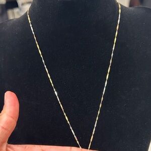 14k Gold and Silver Two-Tone Chain